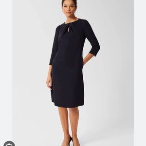 Hobbs Honor A-line Dress - Navy